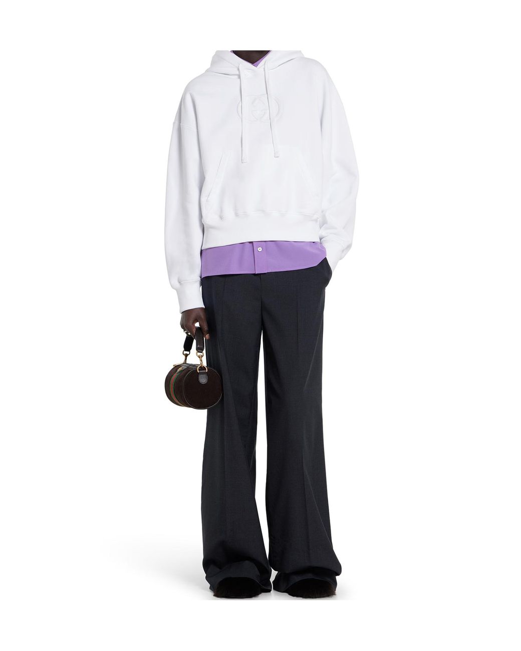 Gucci White Brushed Sweatshirt