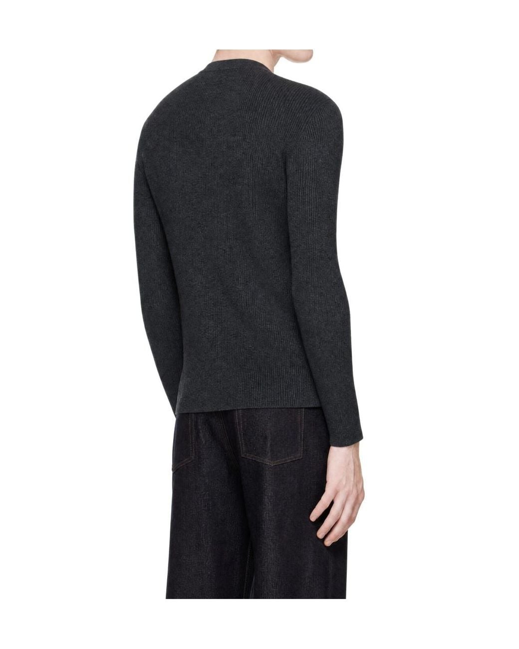 Lisa Yang Blue Button-Front Long-Sleeve Polo Shirt for men
