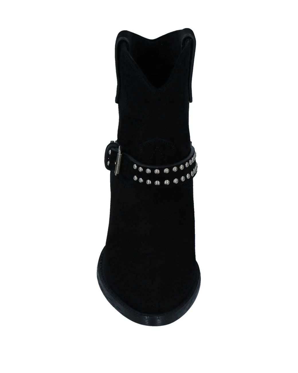 Saint Laurent Black Solid-Color Leather Shoes