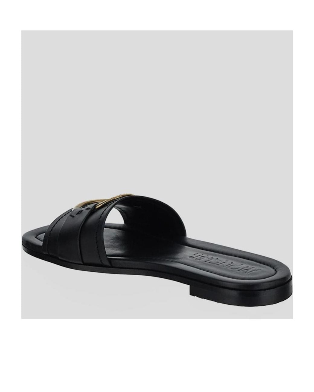 Moncler Black Bell Slip-On Slides