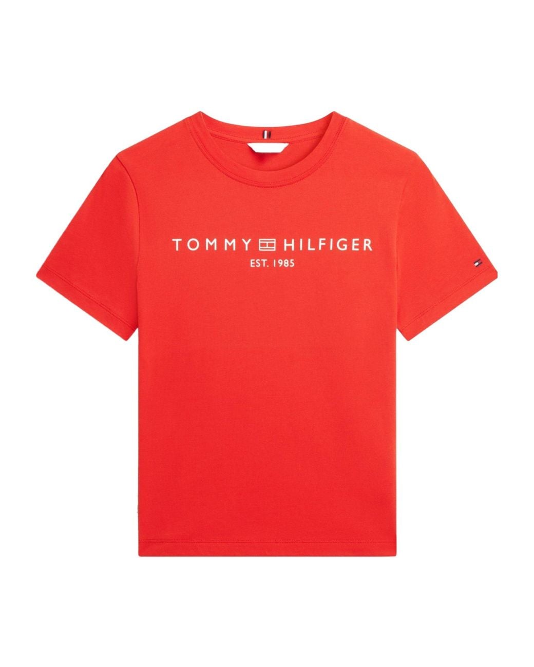 Tommy Hilfiger Red Simple T-Shirt