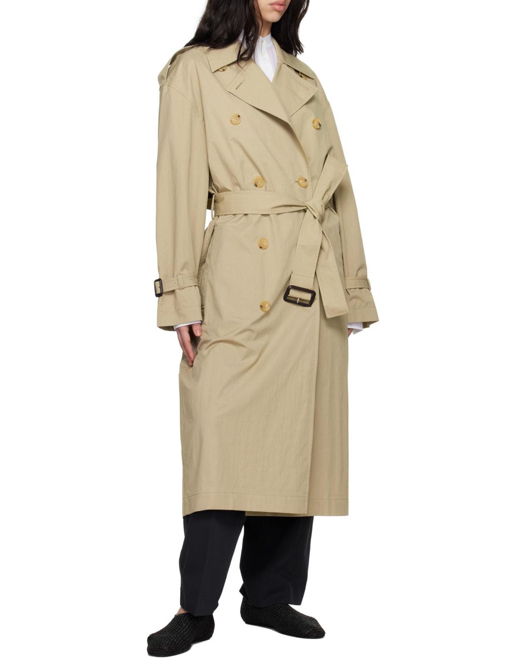 TOTEME Crisp Summer Trench Clay in Natural | Lyst