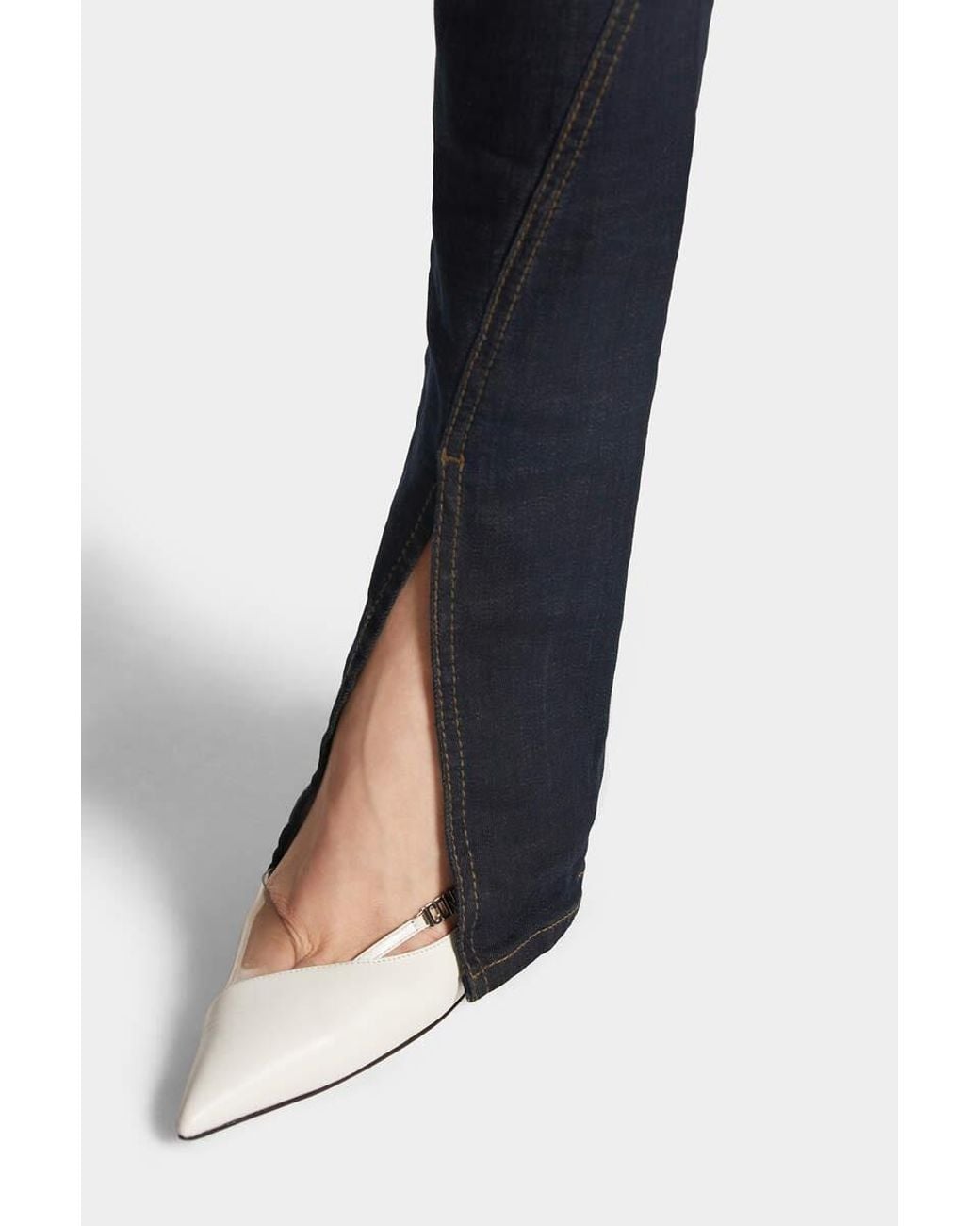 DSquared² Blue Icon-Charm Flared Jeans