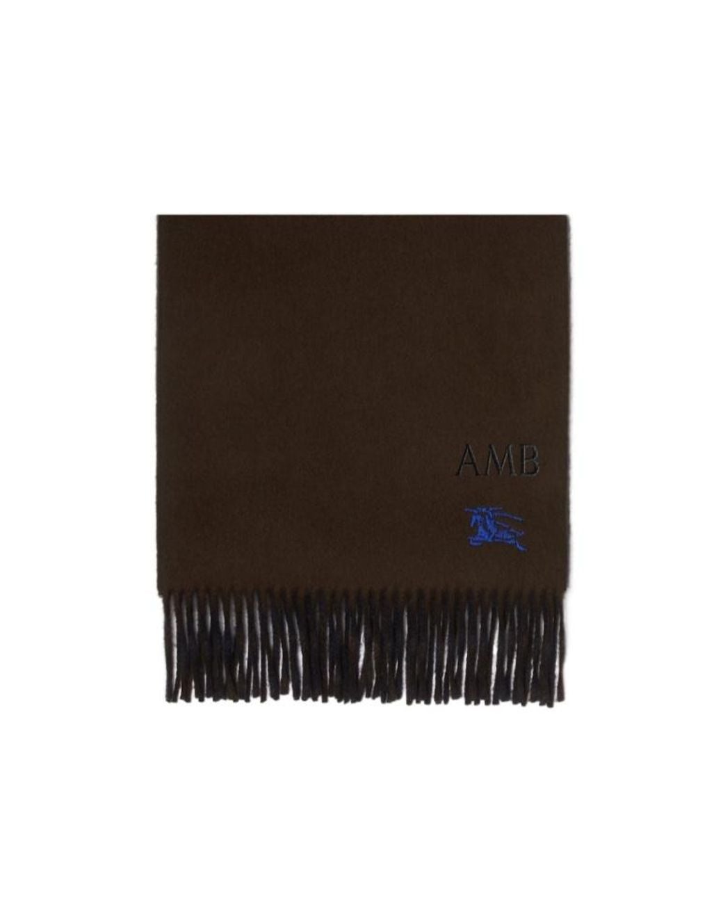 Burberry Black Checked Fringed-Edge Scarf