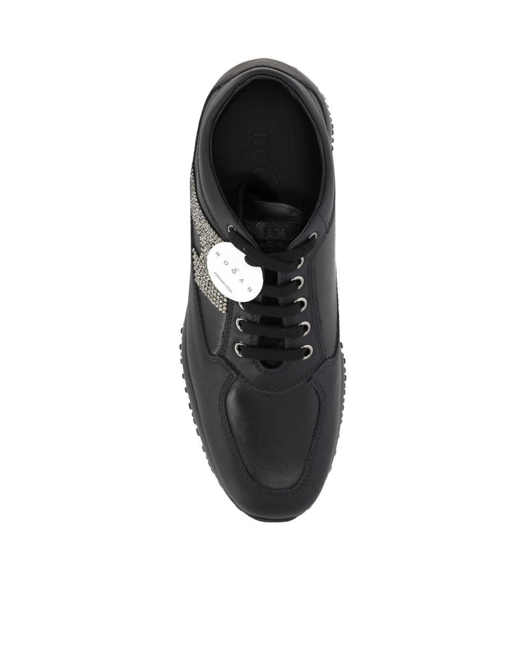 Hogan Black Interactive Studded Low-Top Sneakers