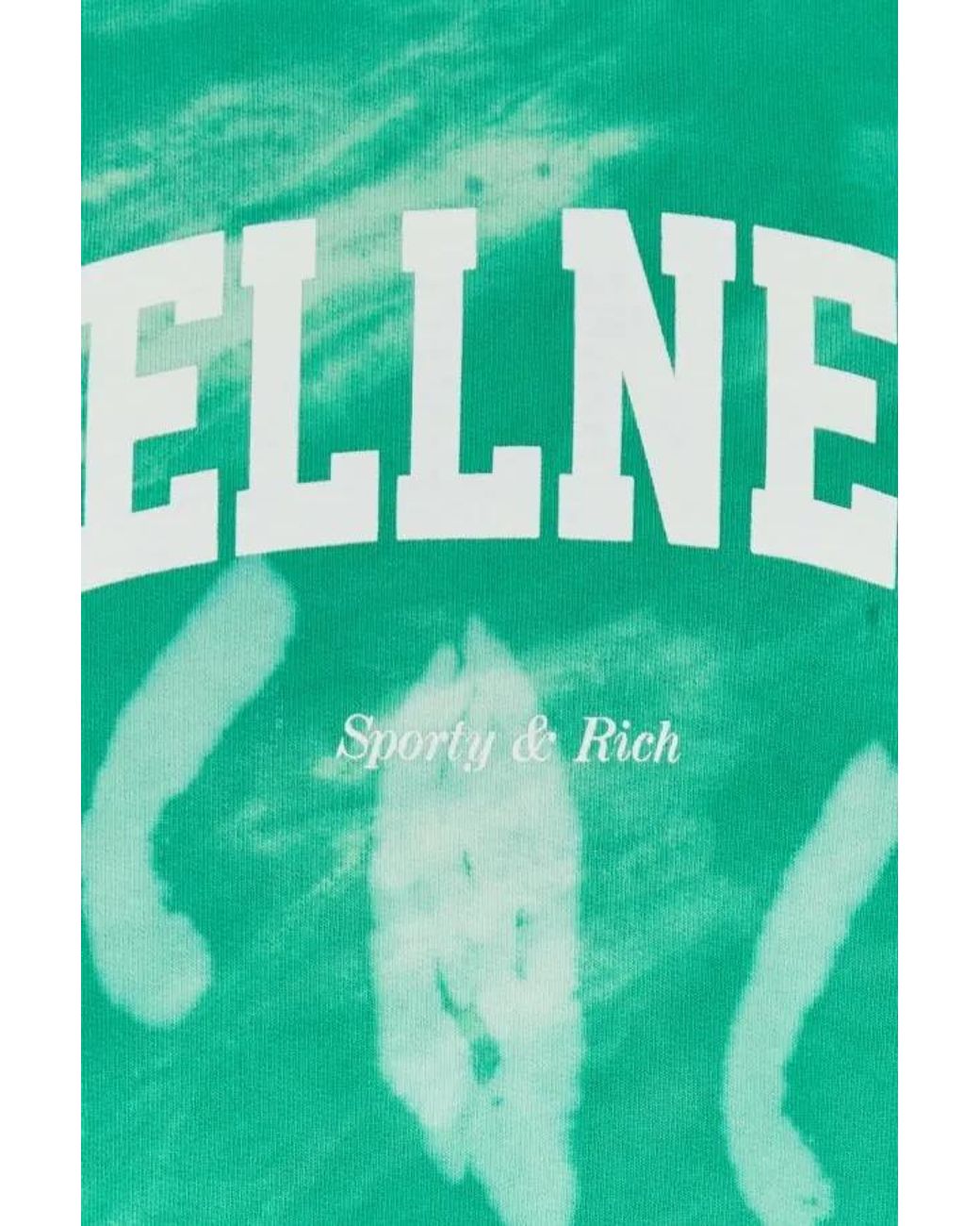 Sporty & Rich Green Wellness Tie-Dye Sweatshirt for men