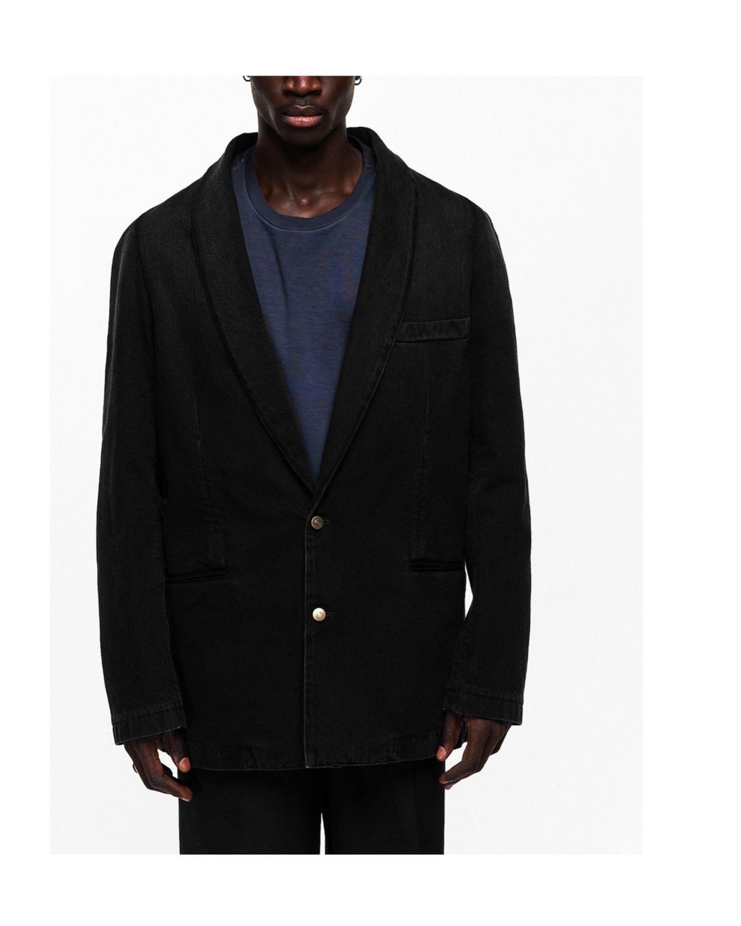 Maison Margiela Black Denim Blazer for men