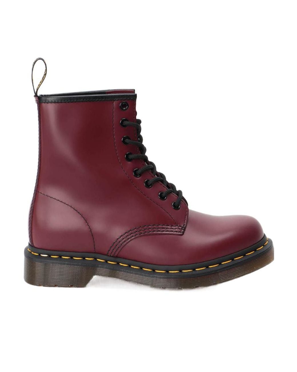 Dr. Martens Purple Logo Lacing And Ankle Boots