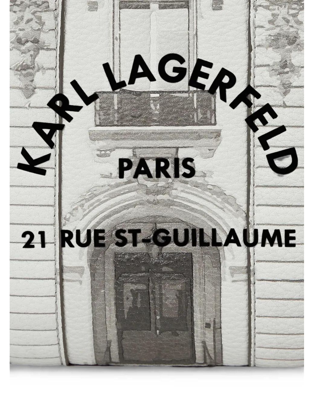 Karl Lagerfeld Gray Rue St-Guillaume Mini Tote Bag