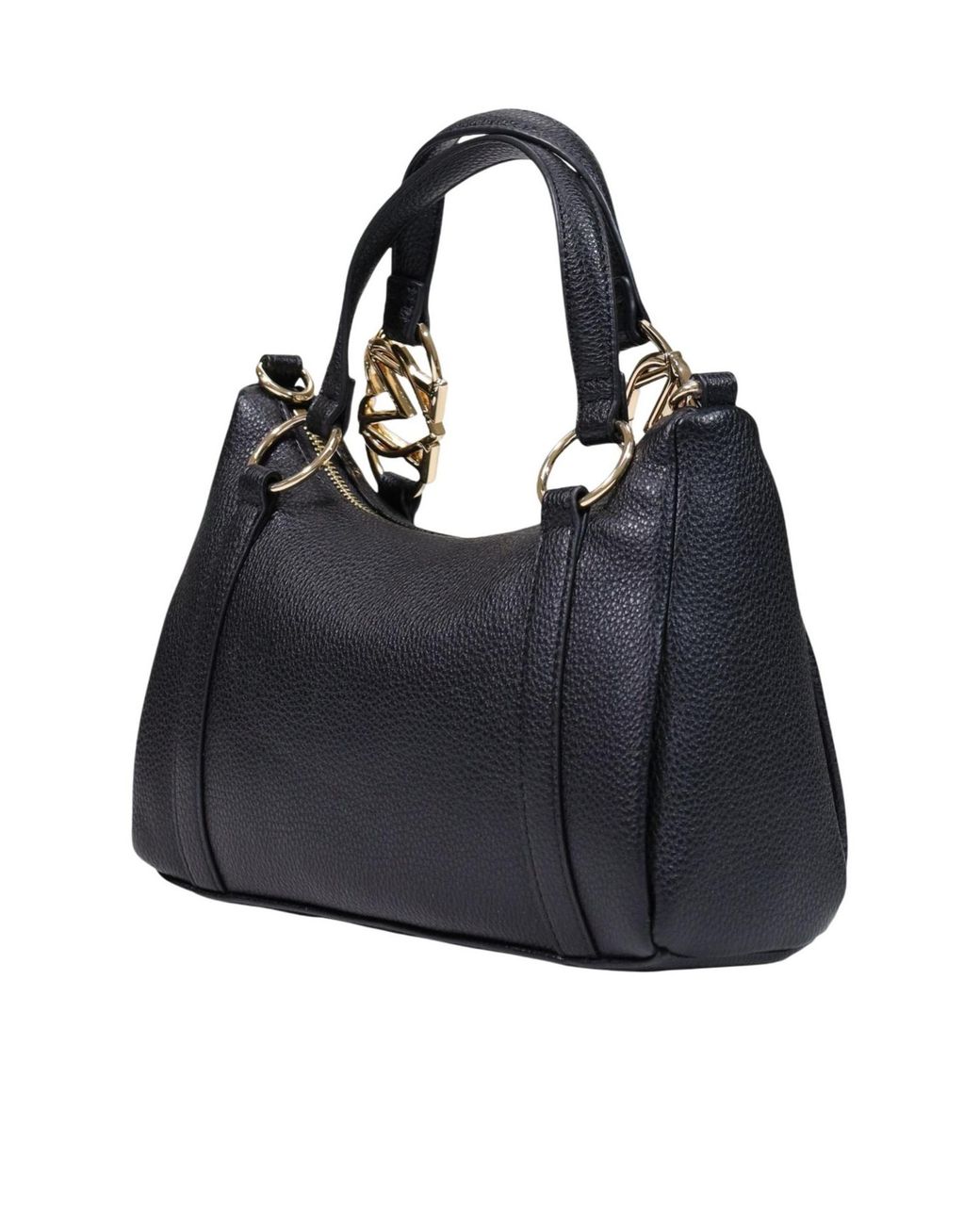Moschino Black Dual-Handle Shoulder Bag