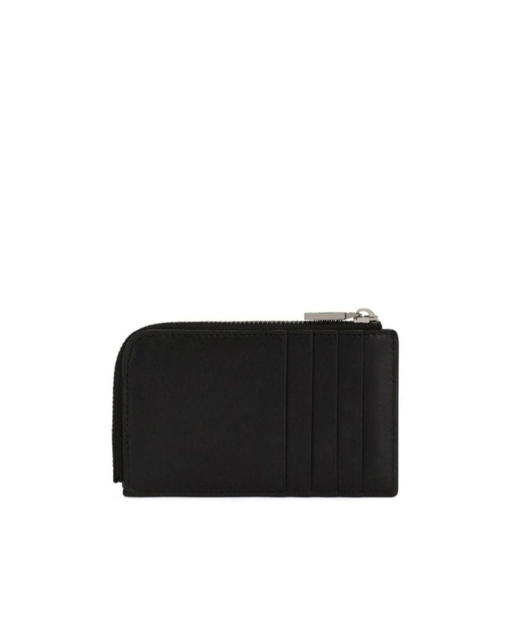 Dolce & Gabbana Black Logo Printed Zipped Card Case for men