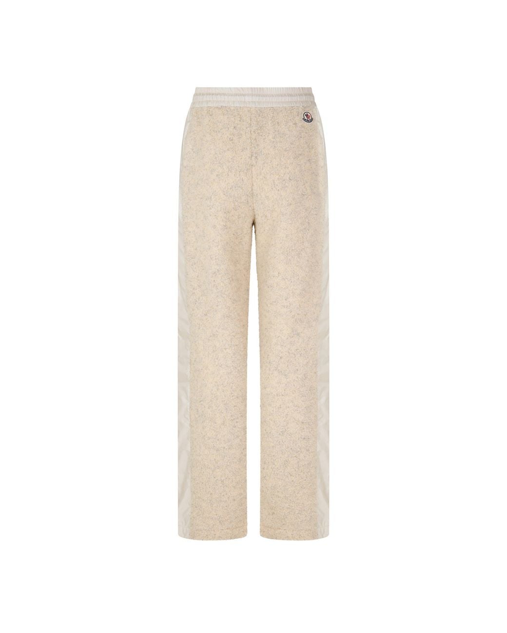 Moncler Natural Elasticwaist Wideleg Trousers