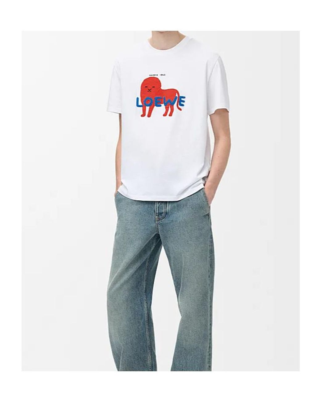 Loewe White Relaxed Fit T-Shirt for men