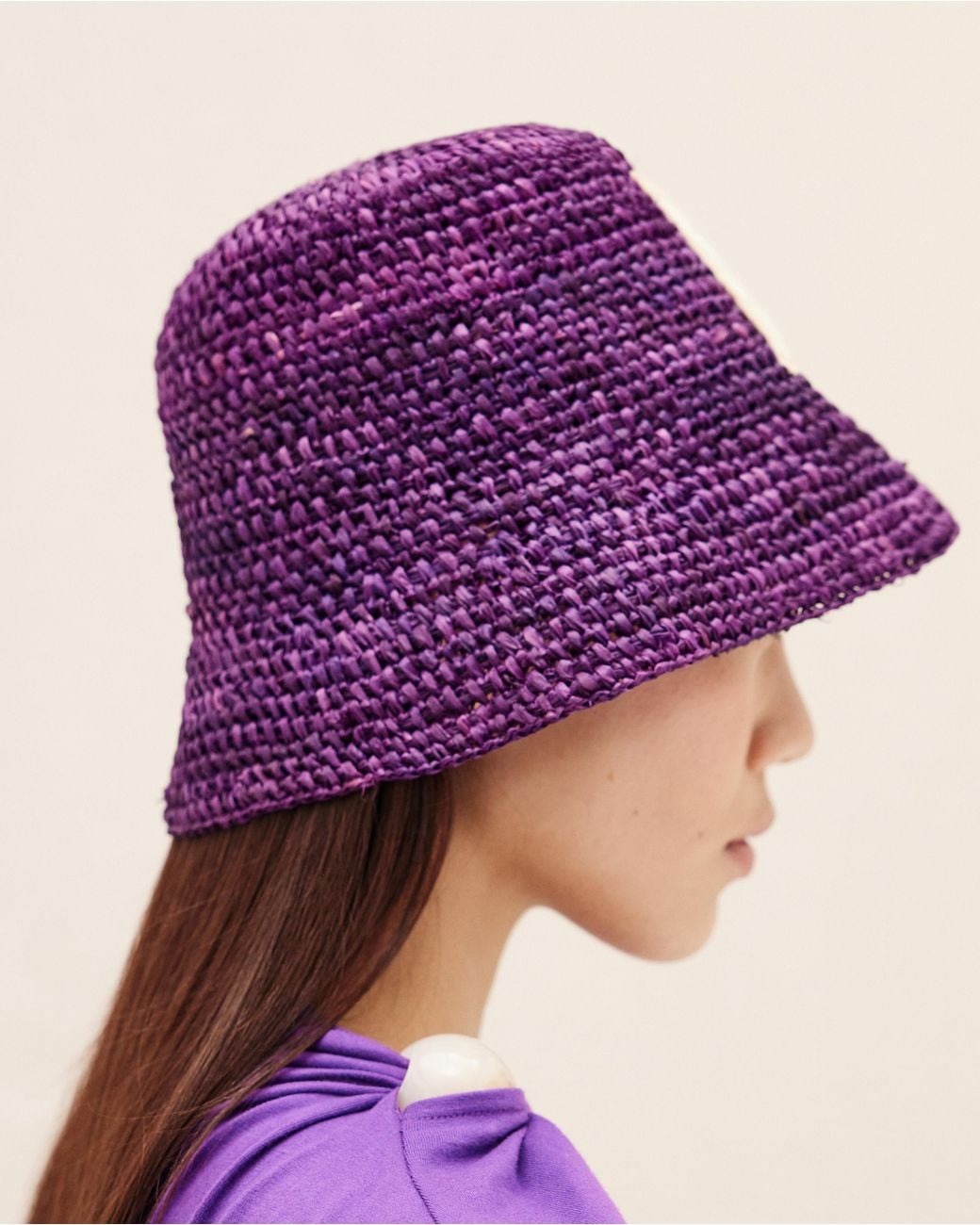 Jacquemus Purple Le Bob Ficiu Bucket Hat for men