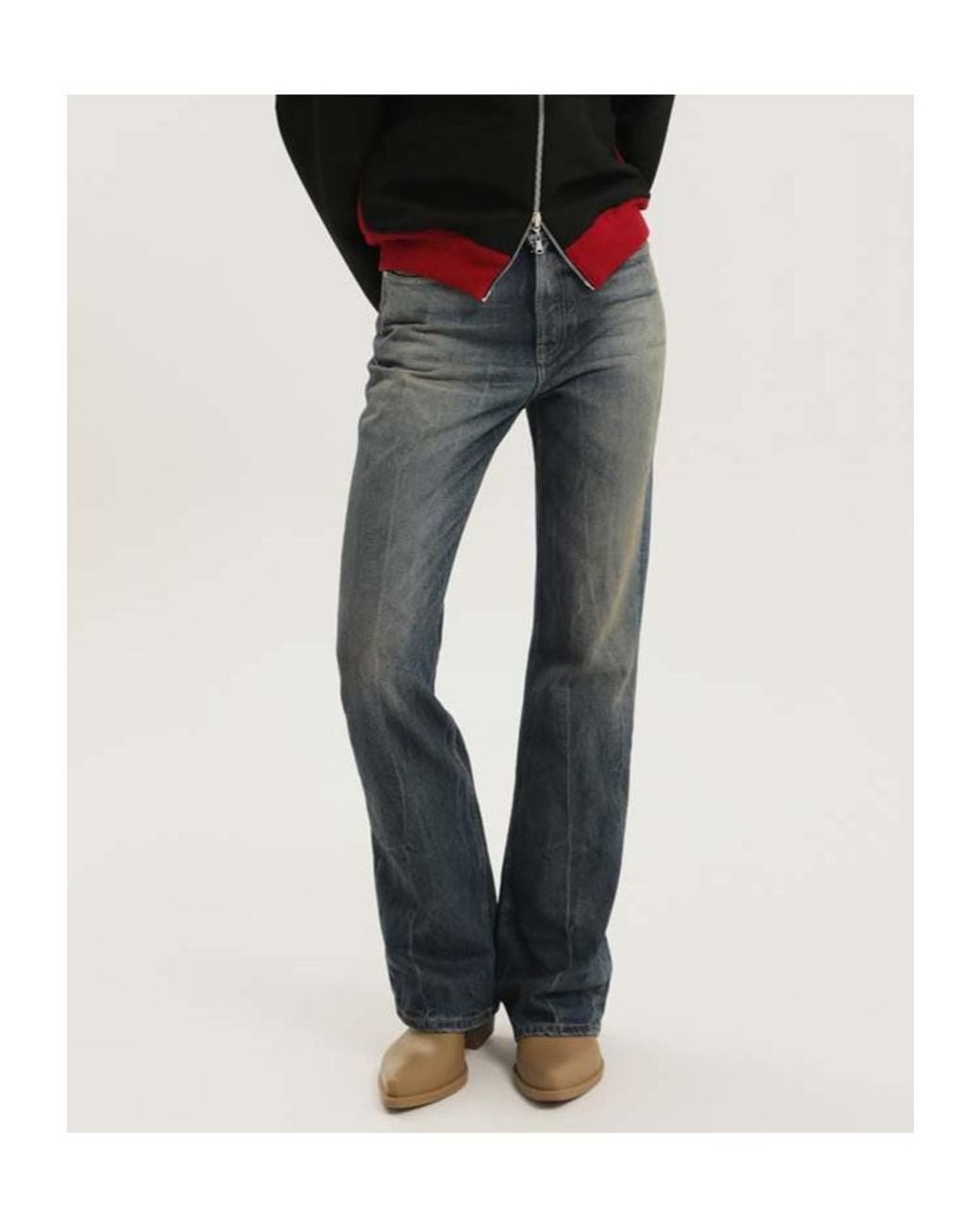 1989 STUDIO Gray Straight-Leg Jeans