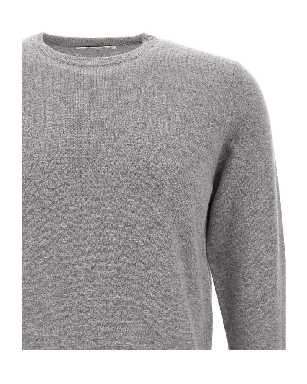 Kangra Cashmere Gray Kangra Crewneck Pullover for men