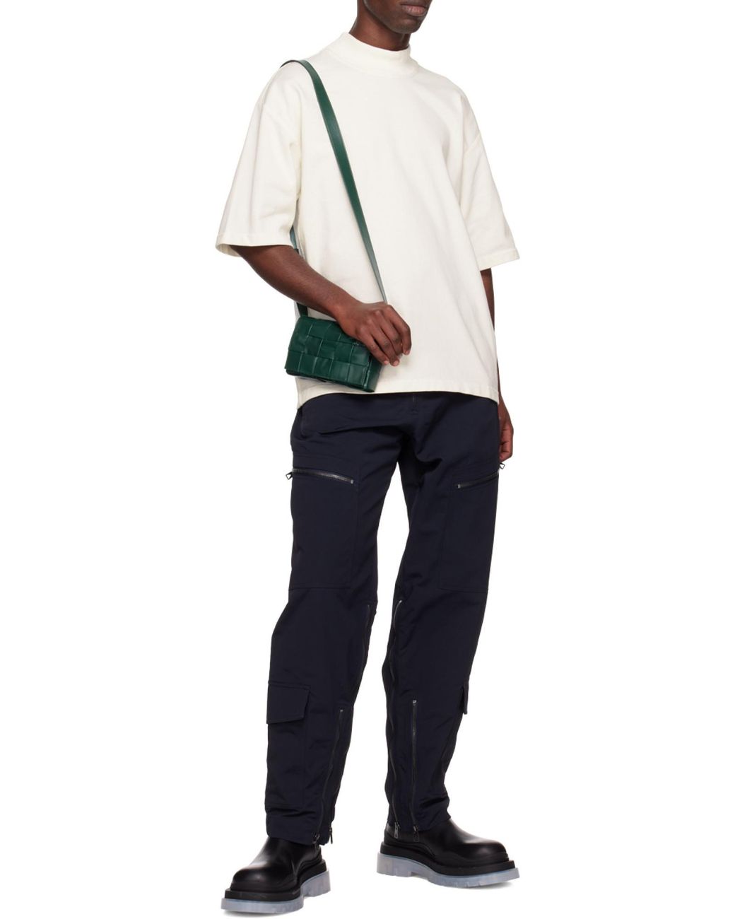 Bottega Veneta Green Cassette Small Shoulder Bag for men