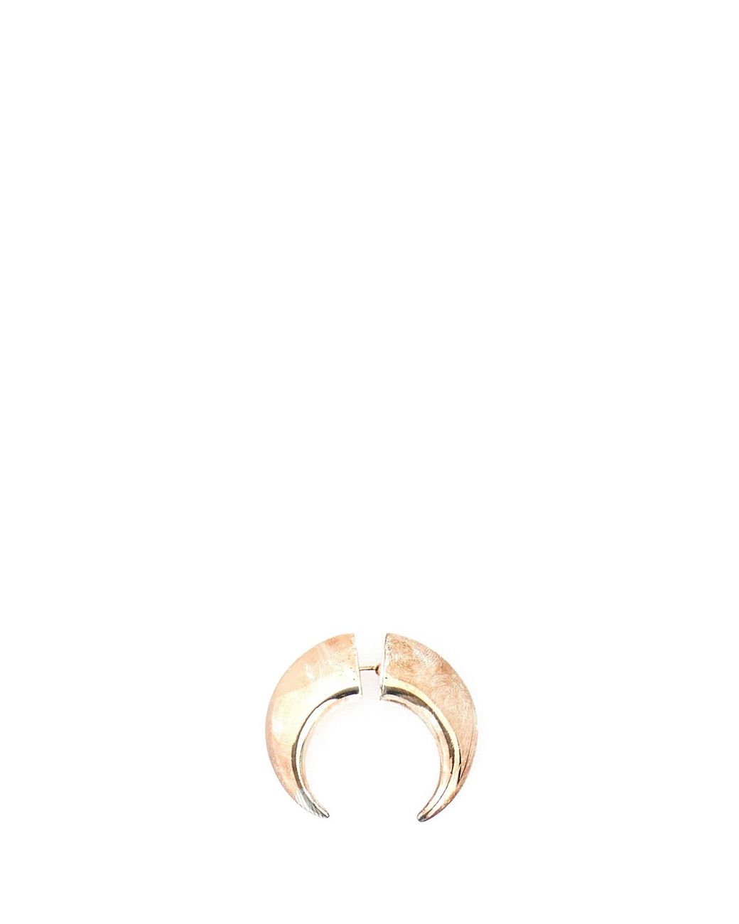 MARINE SERRE White Piercing Moon Earring