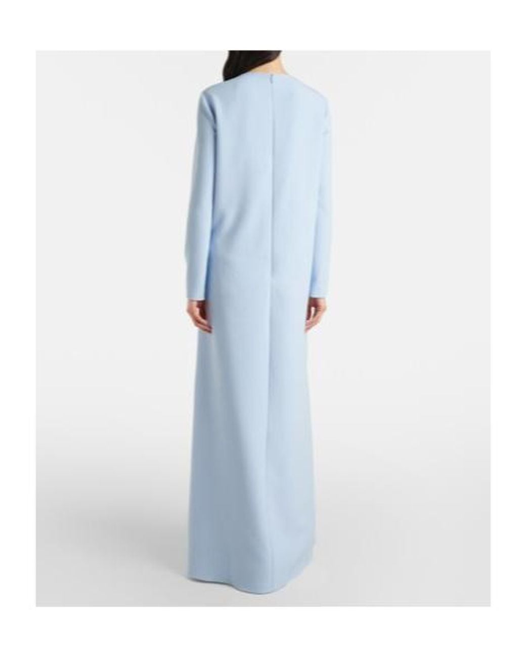 Safiyaa Blue Naima Embellished Crêpe Gown