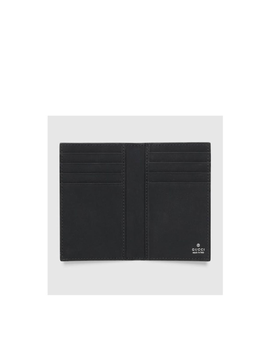 Gucci Black Gg Embossed Long Card Holder for men