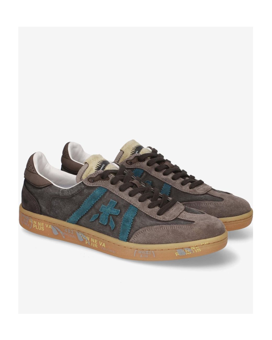 Premiata Blue Low-Top Sneakers for men