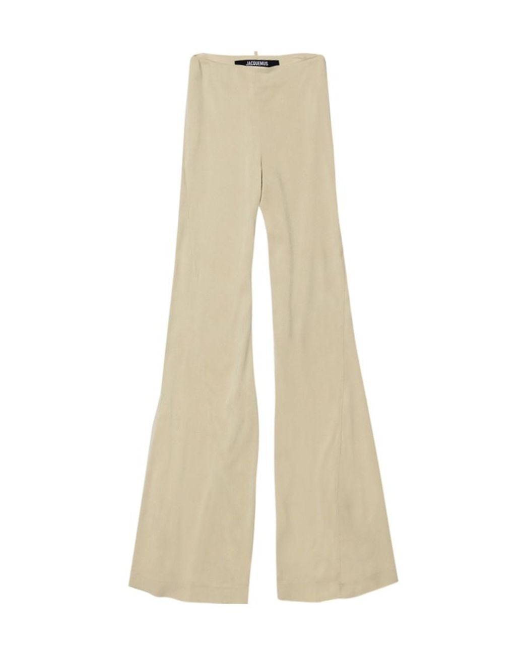 Jacquemus Natural Soffio Mid-Rise Flared Pants