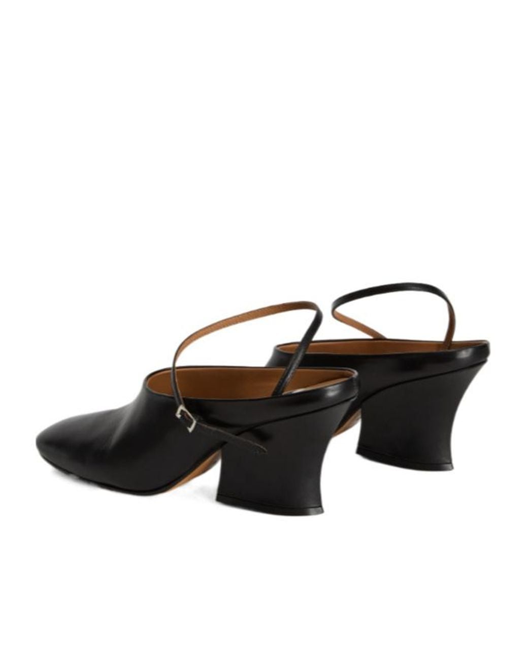 Jil Sander Black Leather Mules