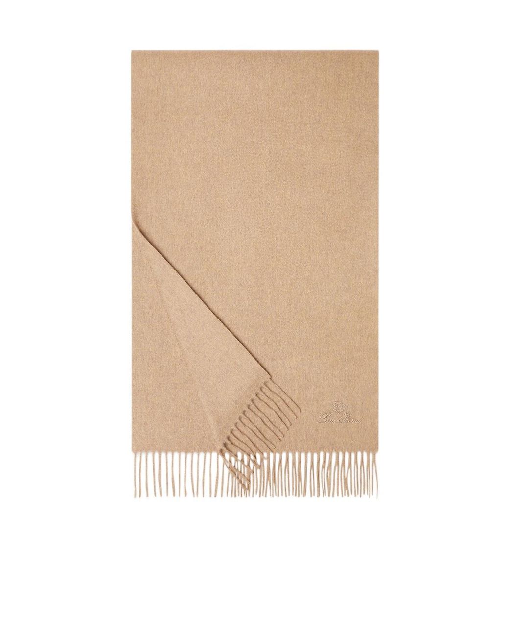 Loro Piana Natural Grande Unita Fringed Scarf for men