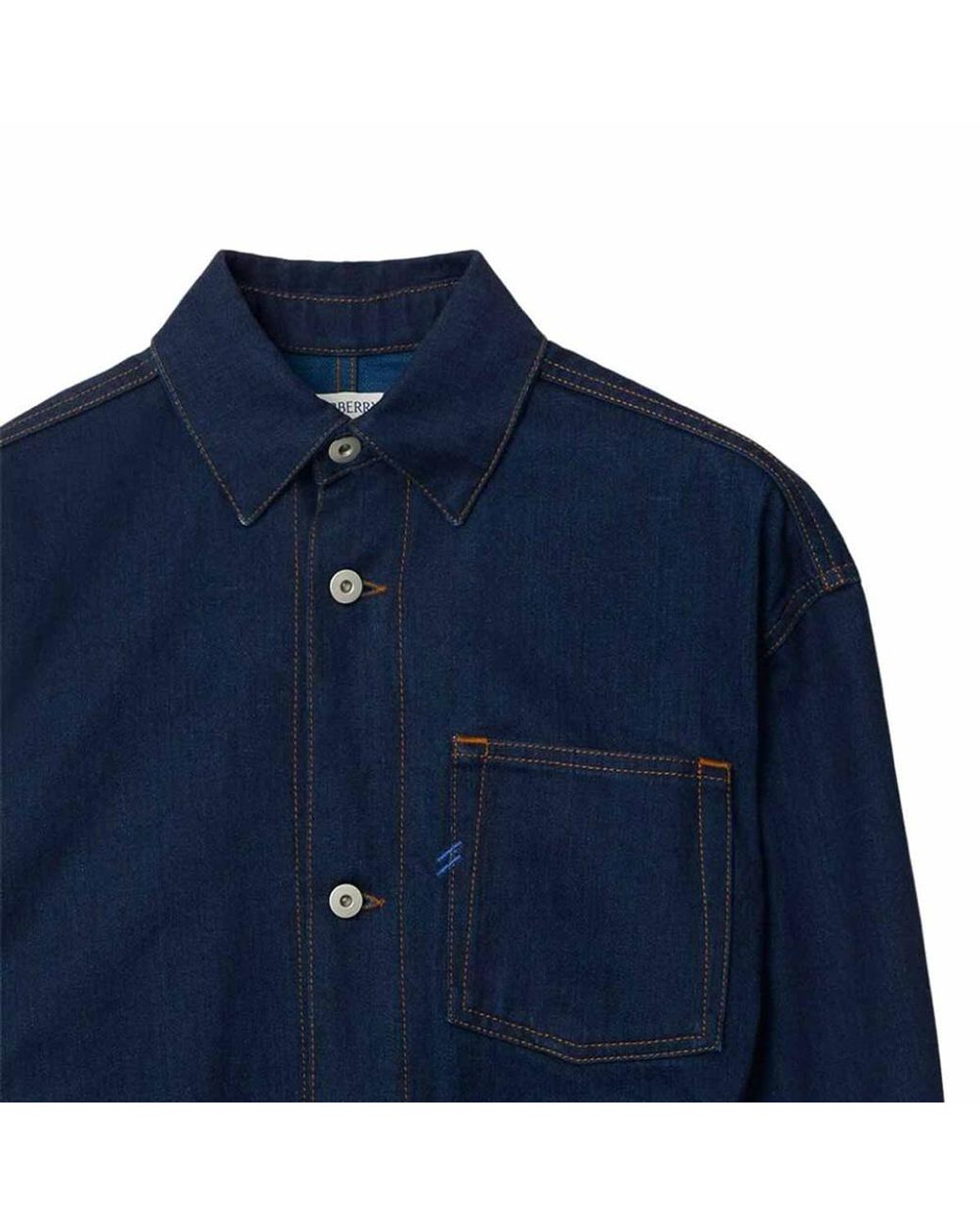Burberry Blue Japanese Belted Buttoned Denim Shirt Dress