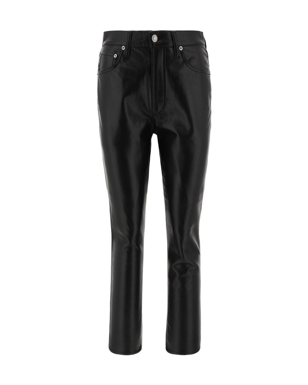 Agolde Black Casual Pants With Belt Loops