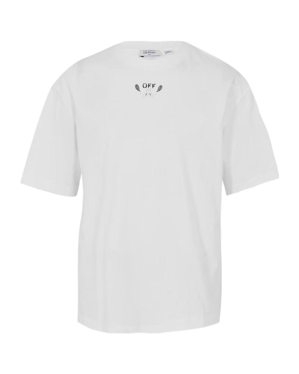 Off-White c/o Virgil Abloh White Logo Crew Neck T-Shirt for men