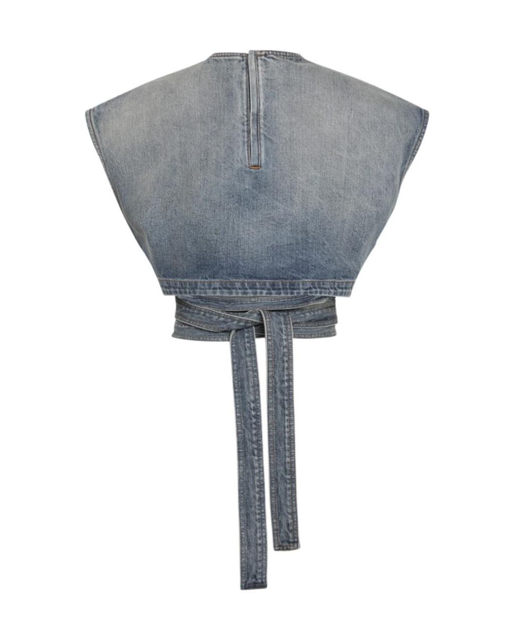 Alaïa Gray Sleeveless T-Shirt