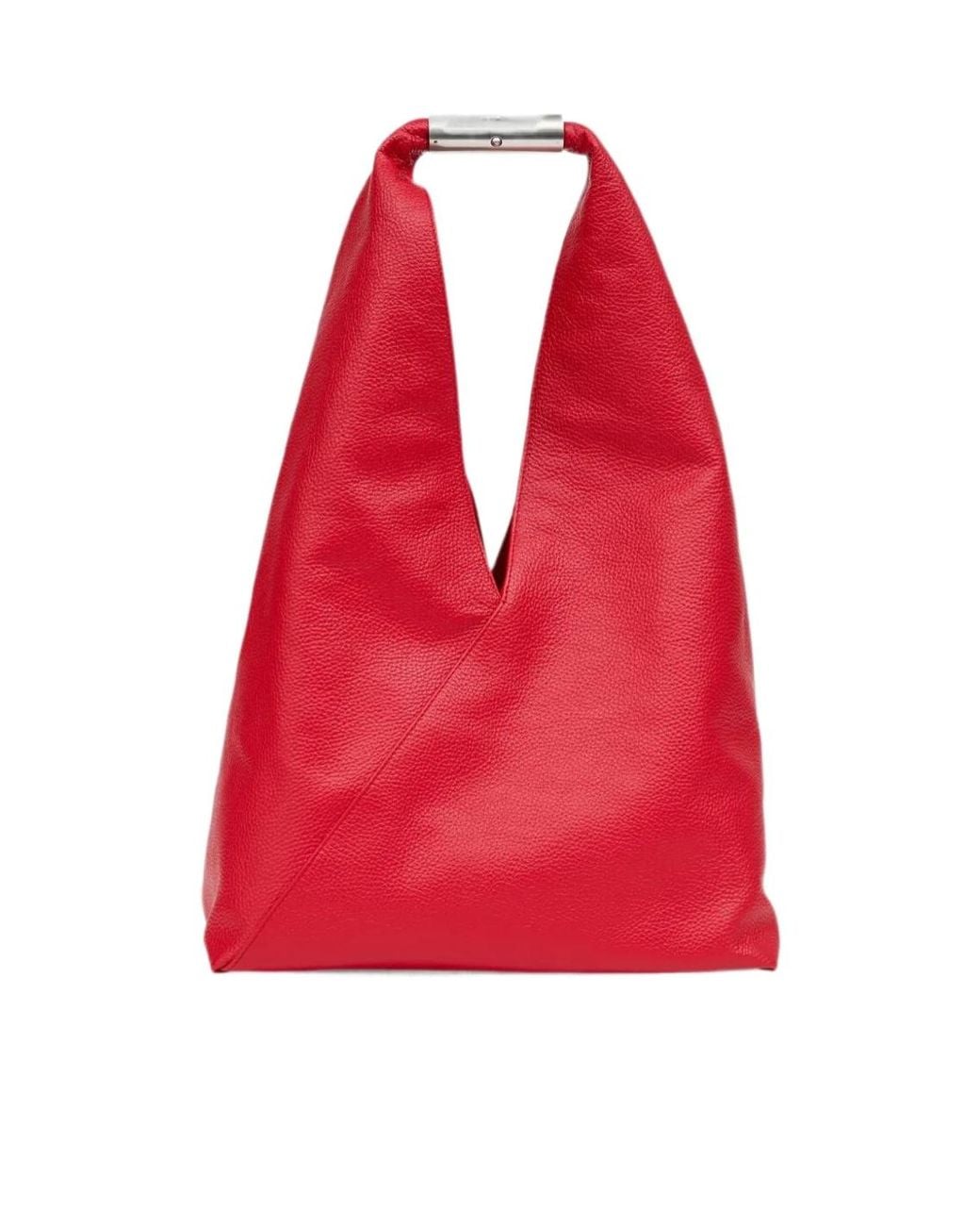 MM6 by Maison Margiela Red Japanese Media Shoulder Bag