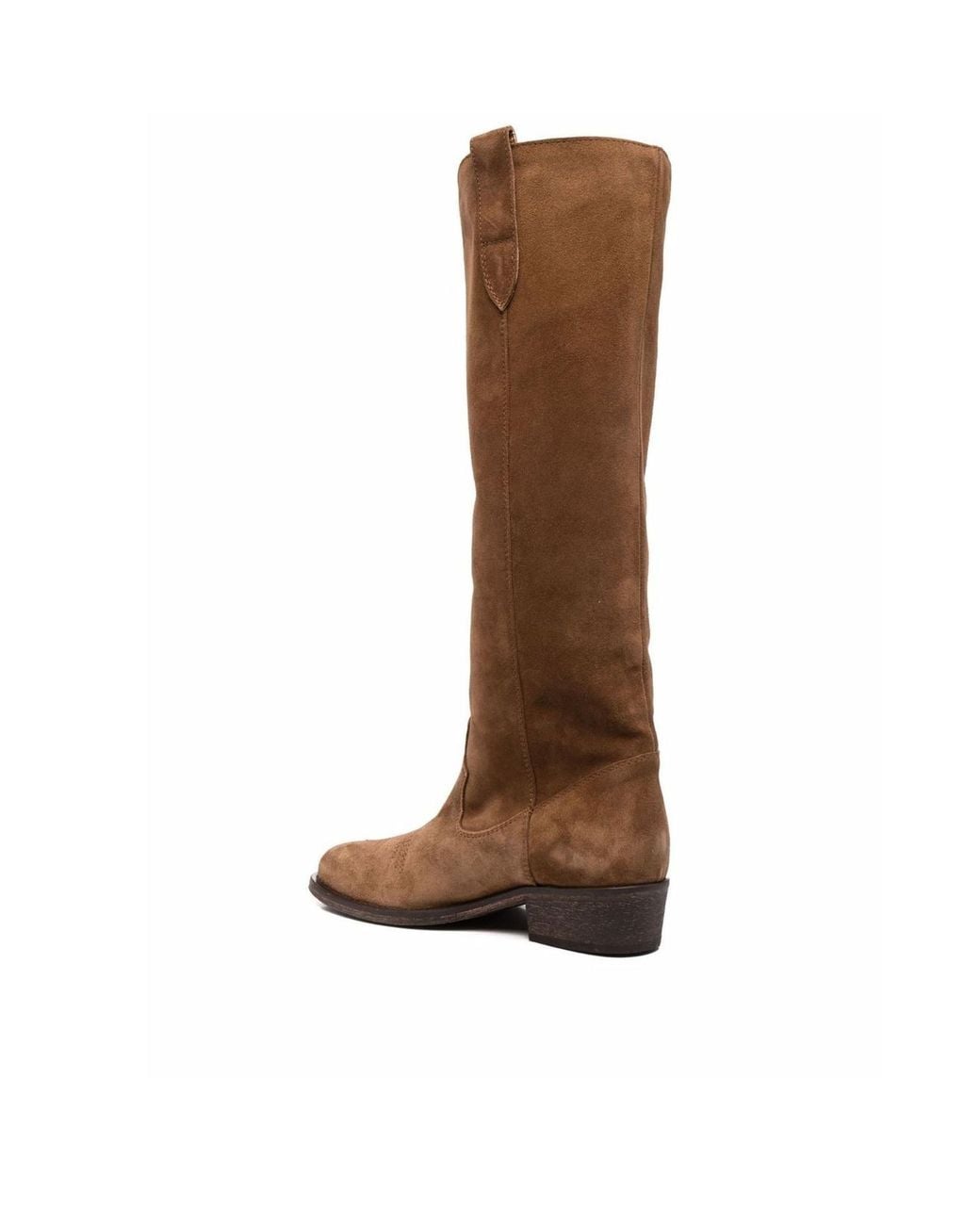 Via Roma 15 Brown Western Knee-High Boots