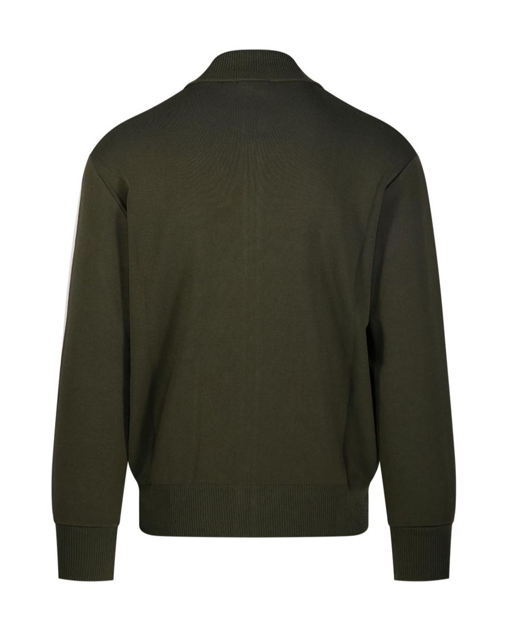 Autry Green Knit Zip Jacket for men