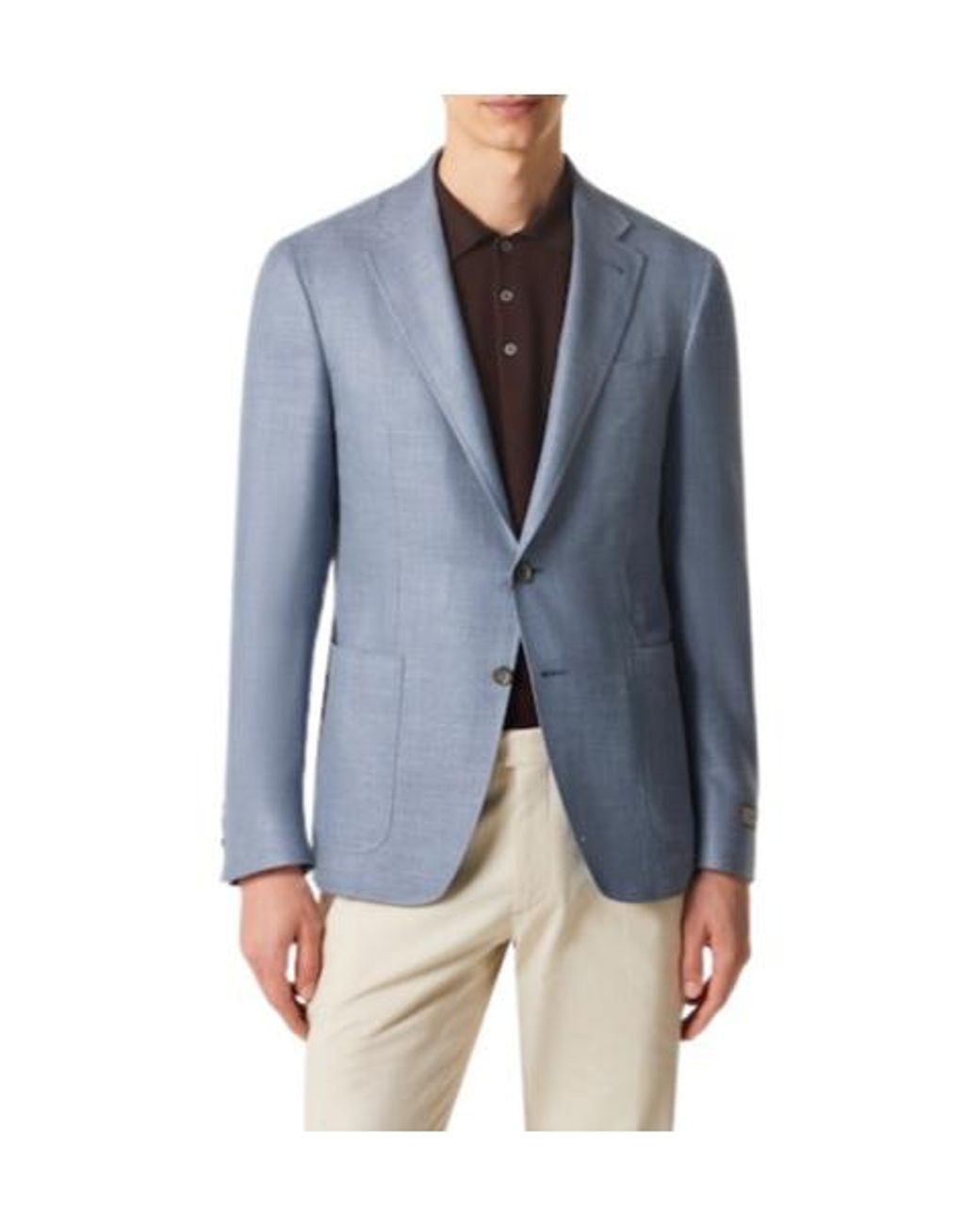 Canali Blue Elegant Minimalist Suit for men