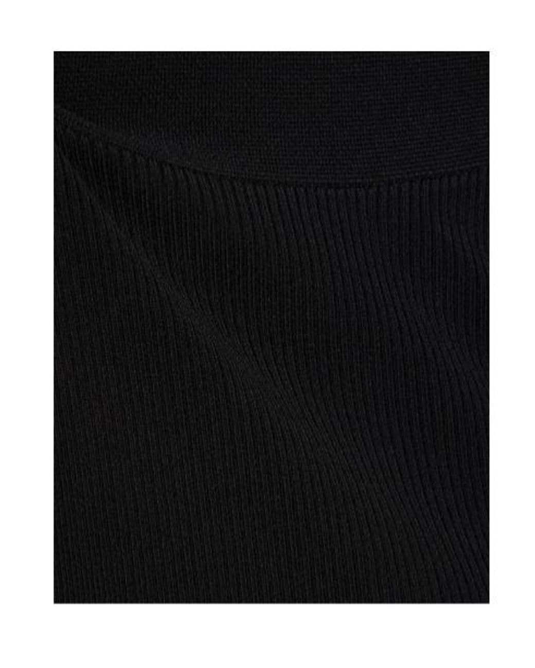 Dion Lee Black Digged And Cut Knitted Long-Sleeved Dress