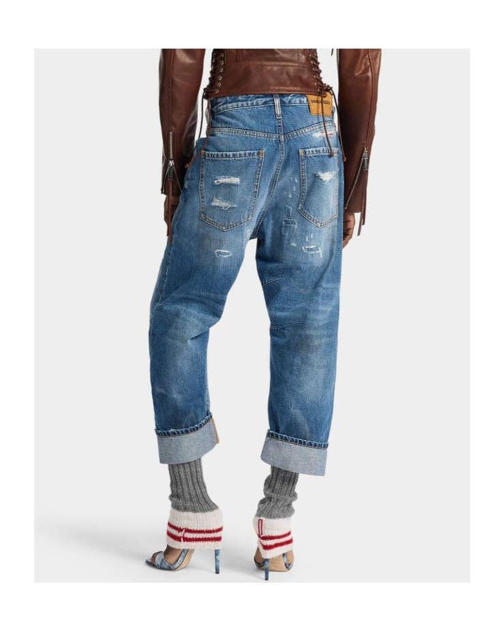 DSquared² Blue Kawaii Boyfriend Jeans
