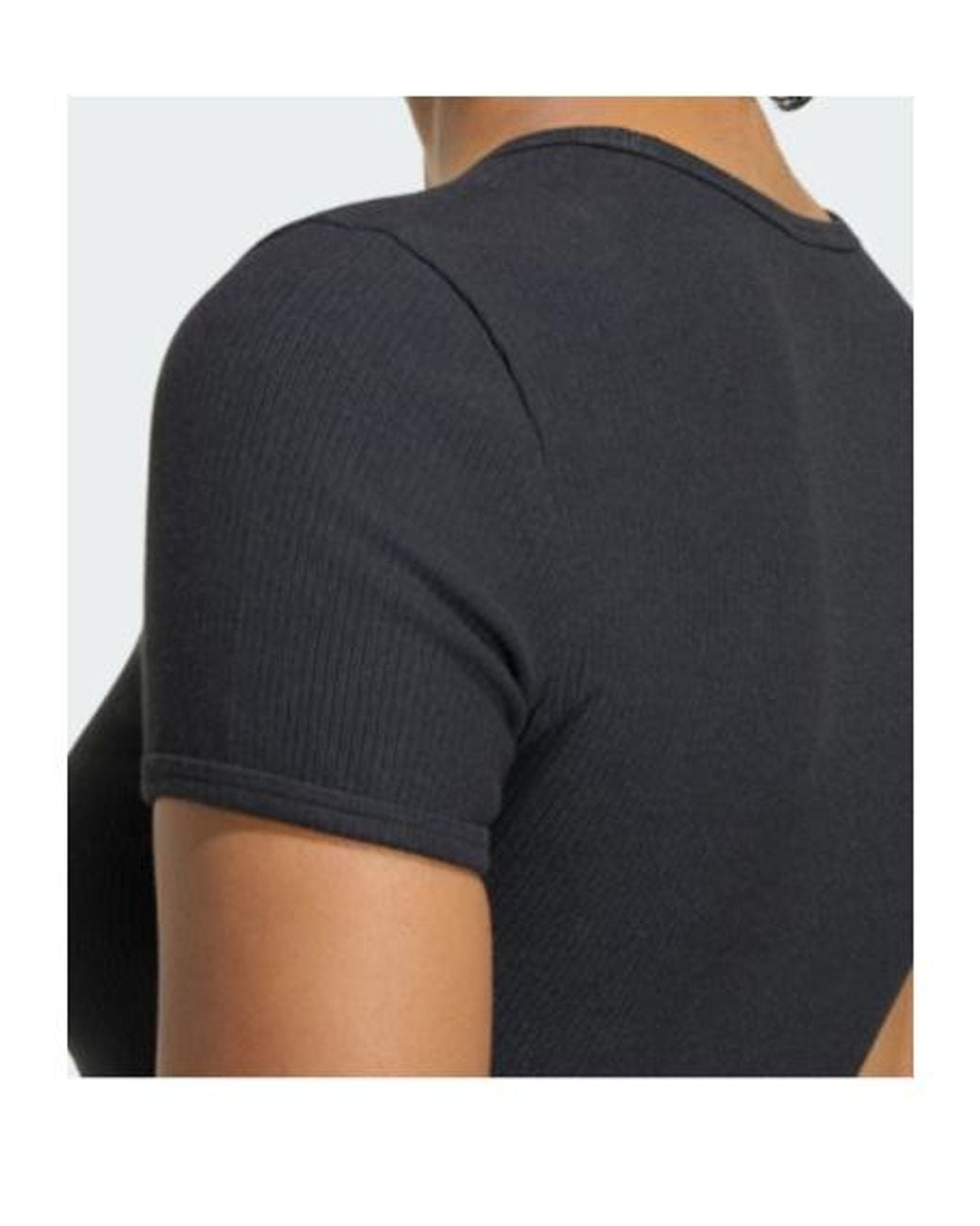 Adidas Originals Black Cropped Logo T-Shirt