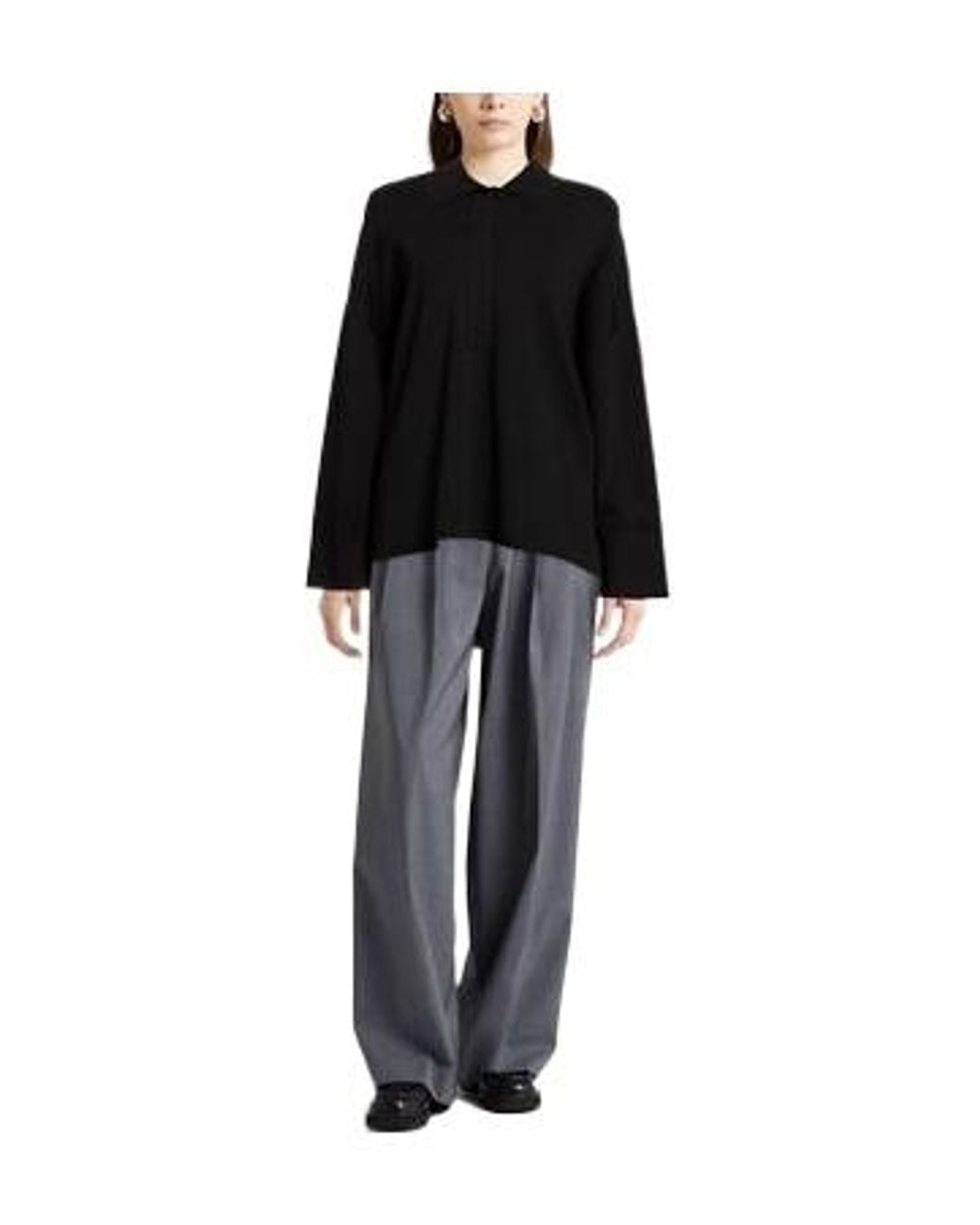 Max Mara Black Plain Colour Jumpers