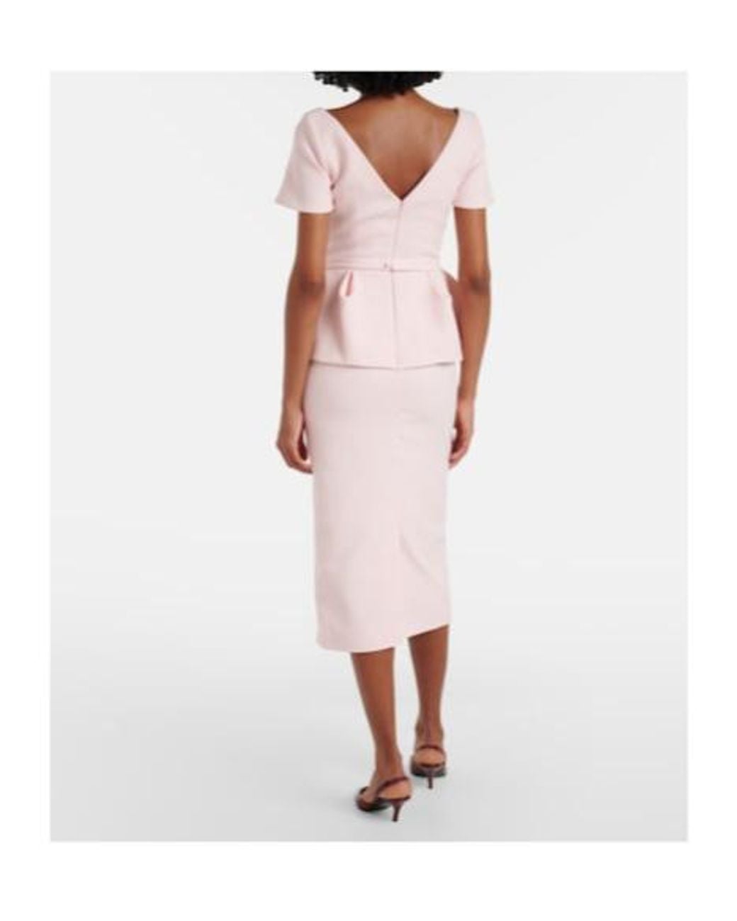 Safiyaa Pink Flaminella Midi Dress