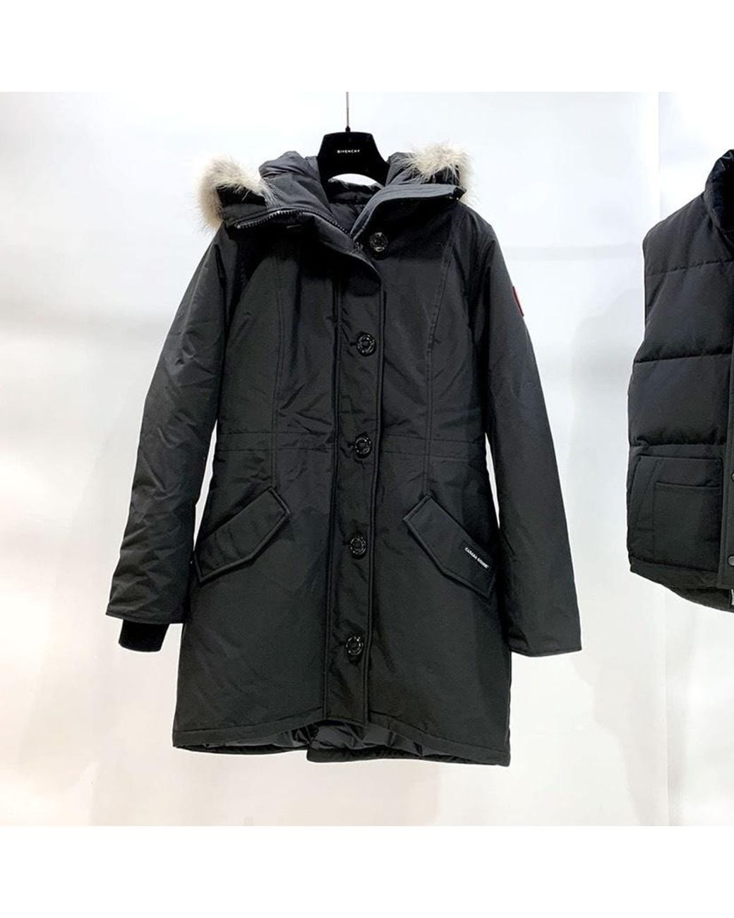 Canada Goose Black Rossclair Hooded Parka
