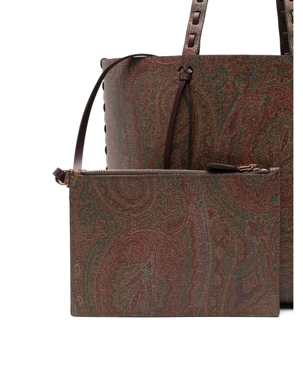 Etro Brown Essential Small Shoulder Bag