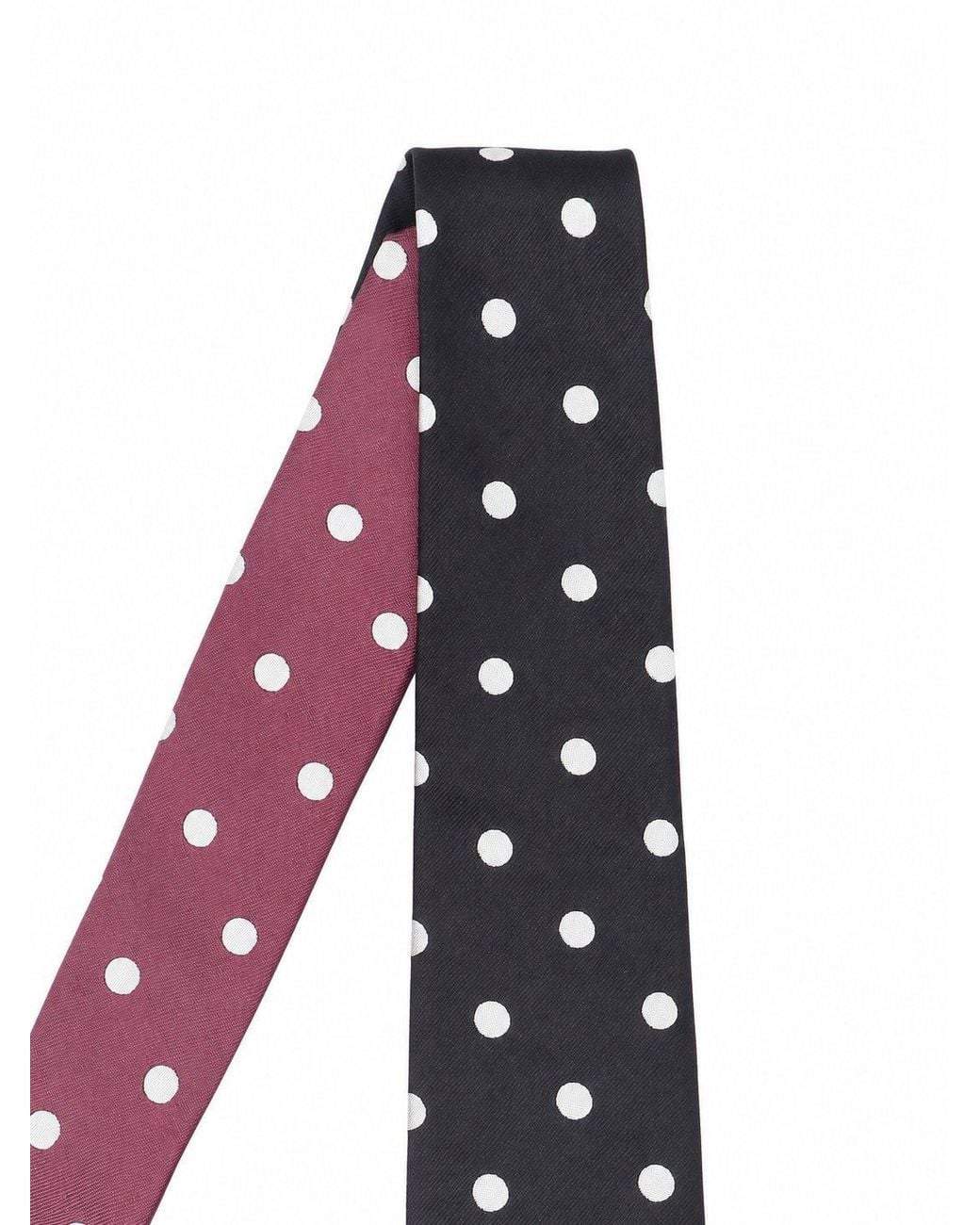 Paul Smith White Polka-Dot Silk Tie for men