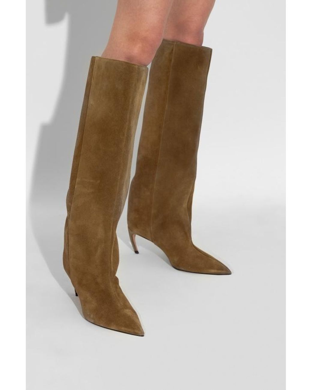 The Attico Brown The Lea Pointed Toe Boots