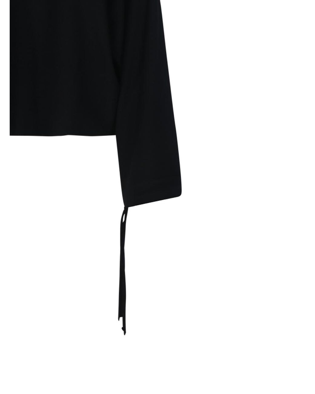 Max Mara Black Frais Crewneck Long-Sleeved Jumper