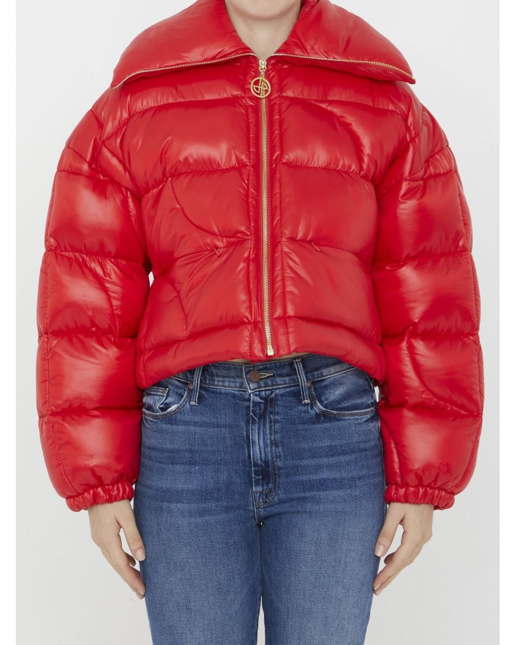 Patou Red Jp Short Puffer Jacket