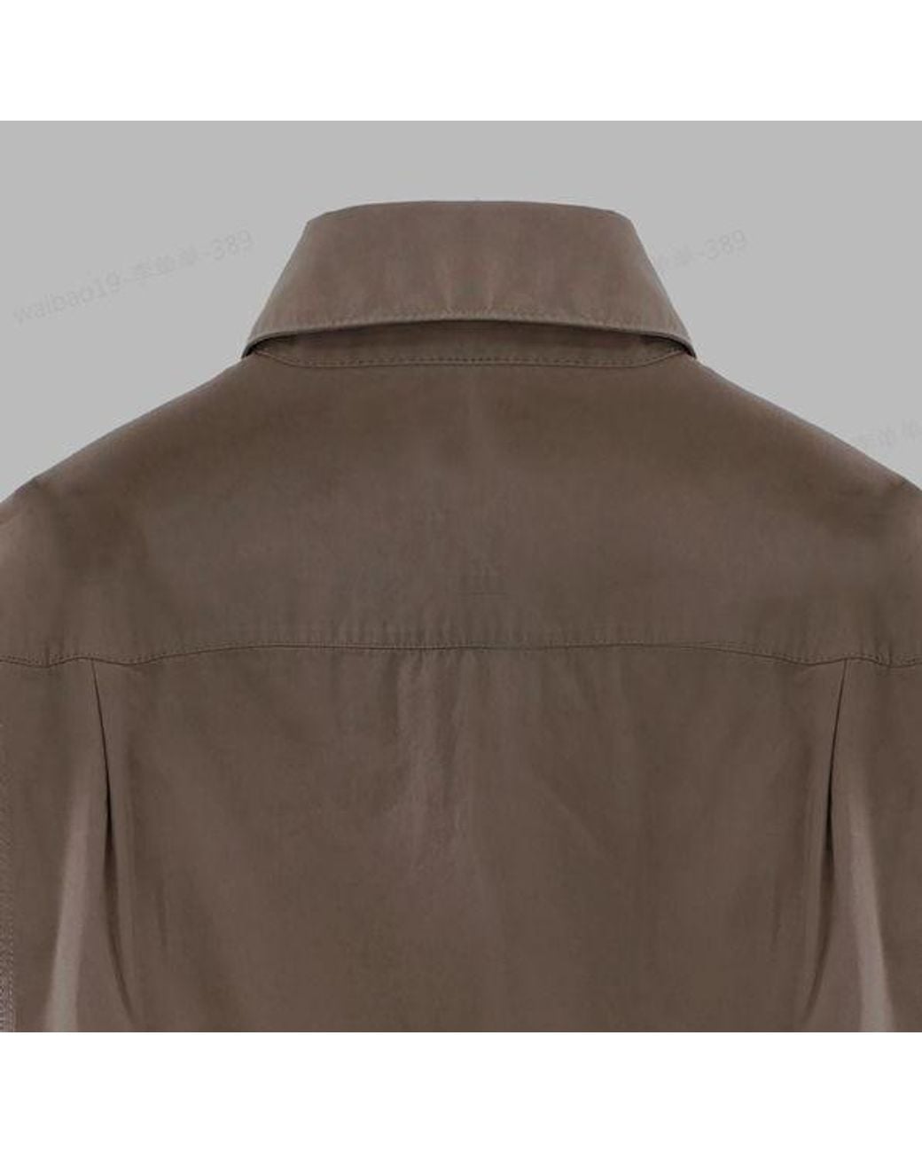 Lemaire Brown Long-Sleeved Buttoned Shirt for men