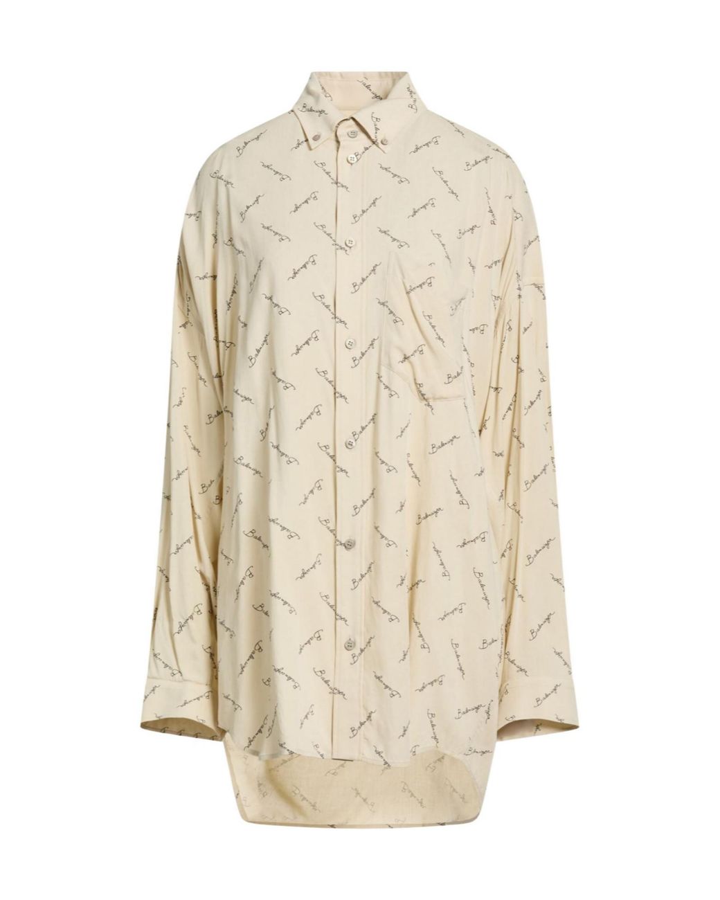 Balenciaga Natural Long Sleeve Shirt