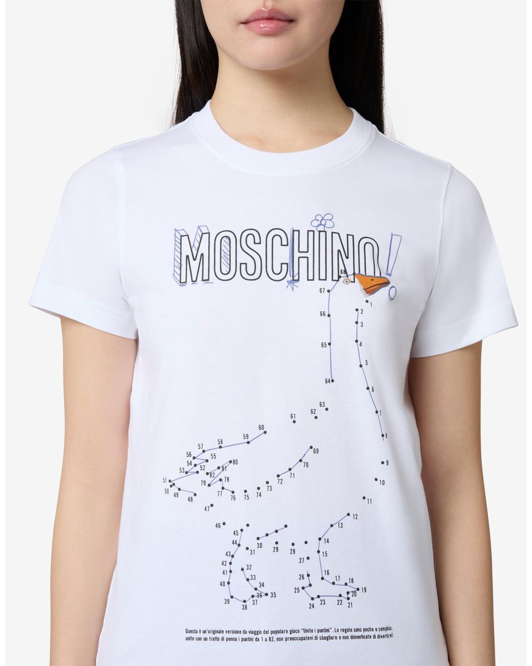Moschino White Short-Sleeved T-Shirt